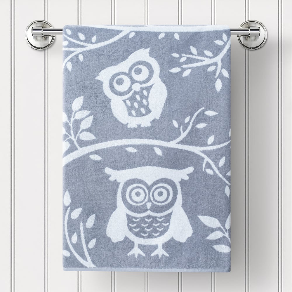 Изображение товара Полотенце махровое 50x90 см серое из хлопка Гутен Морген Висдом