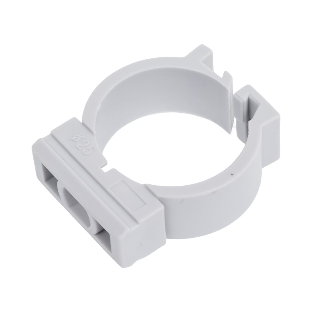 Изображение товара Держатель для труб GREENEL D25мм GE50182 с замком, 50 шт