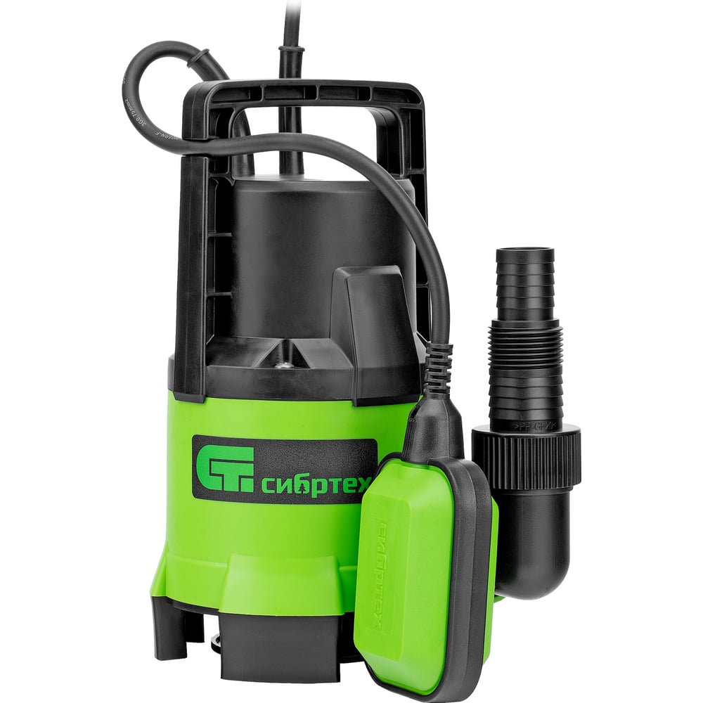 Изображение товара Дренажный насос для грязной воды СИБРТЕХ СДН650-35 97264 погружной мощный для бытовых нужд