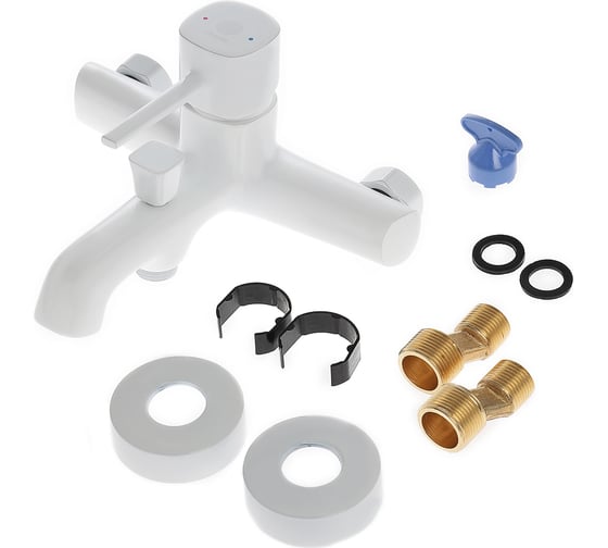 Изображение товара Смеситель для ванны ORANGE Karl белый M05-100w