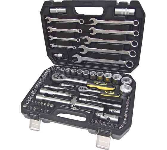 Изображение товара Набор инструмента Эврика 1 4" 1 2"DR 6-гранный 82 предмета ER-80082 575563