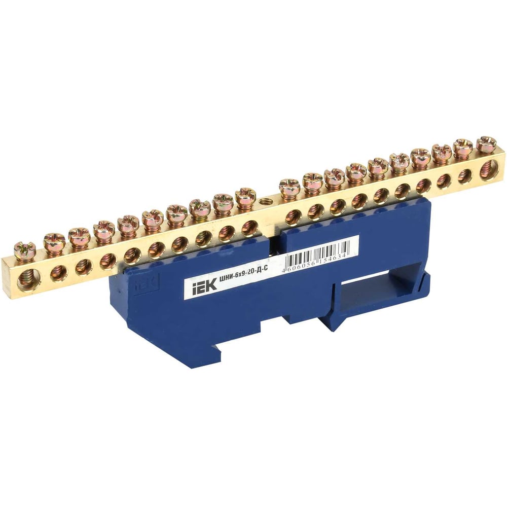 Изображение товара Нулевая шина на DIN-изоляторе IEK ШНИ-6x9-20-Д-С, ИЭК YNN10-69-20D-K07