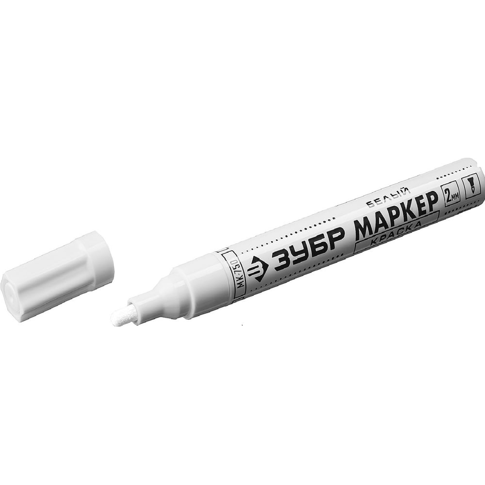 Маркер-краска ЗУБР маркер краска лаковый 1 0 brauberg extra усиленная нитро основа алюм белый 151959