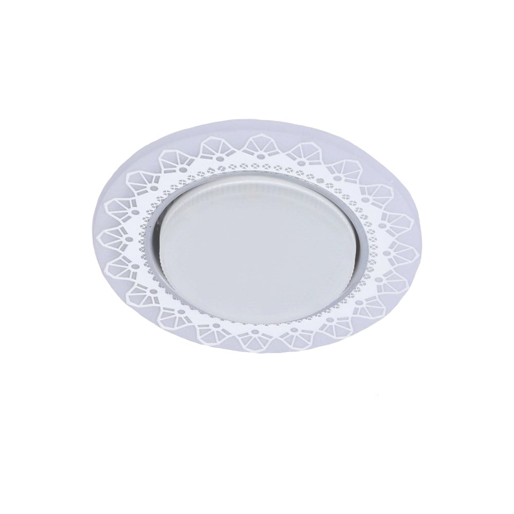 фото Встраиваемый светильник imex gx53+led 4w 4000k, акрил ch/wh+wh il.0031.0415