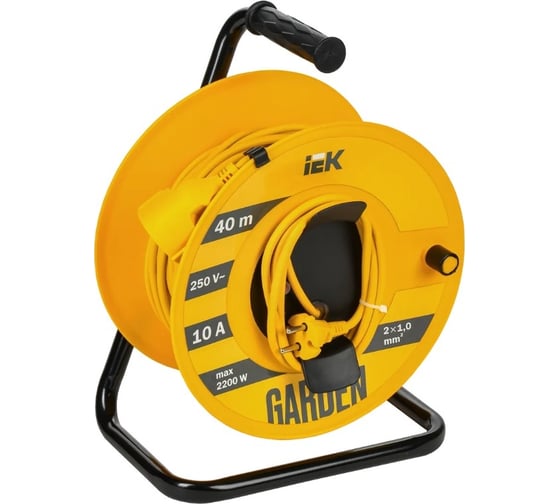 Изображение товара Катушка IEK GARDEN УК40 1 место 2P 2x1,0мм2 40м GD-KP50-10-01-40