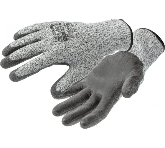 Изображение товара Перчатки рабочие HOEGERT TECHNIK FUHSE HPPE с защитой от порезов, покрыты полиуретаном 9 HT5K763-9