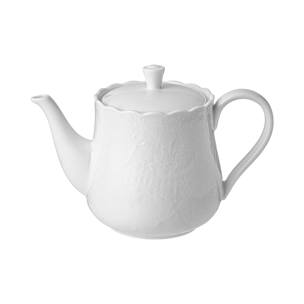 Изображение товара Чайник Lefard lace 950 мл из фарфора с рельефным рисунком