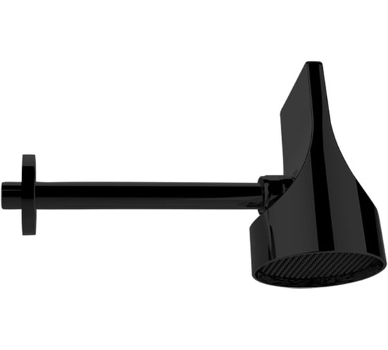 Изображение товара Душ верхний Bossini Apice поворотный, настенный держатель 100 мм, чёрный матовый HH1000.073