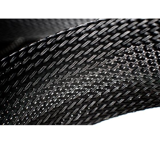 Изображение товара Органайзер для укладки проводов Texplet кабельный органайзер в виде оплетки 32..55 мм черная (100 м) 15PET-40-100