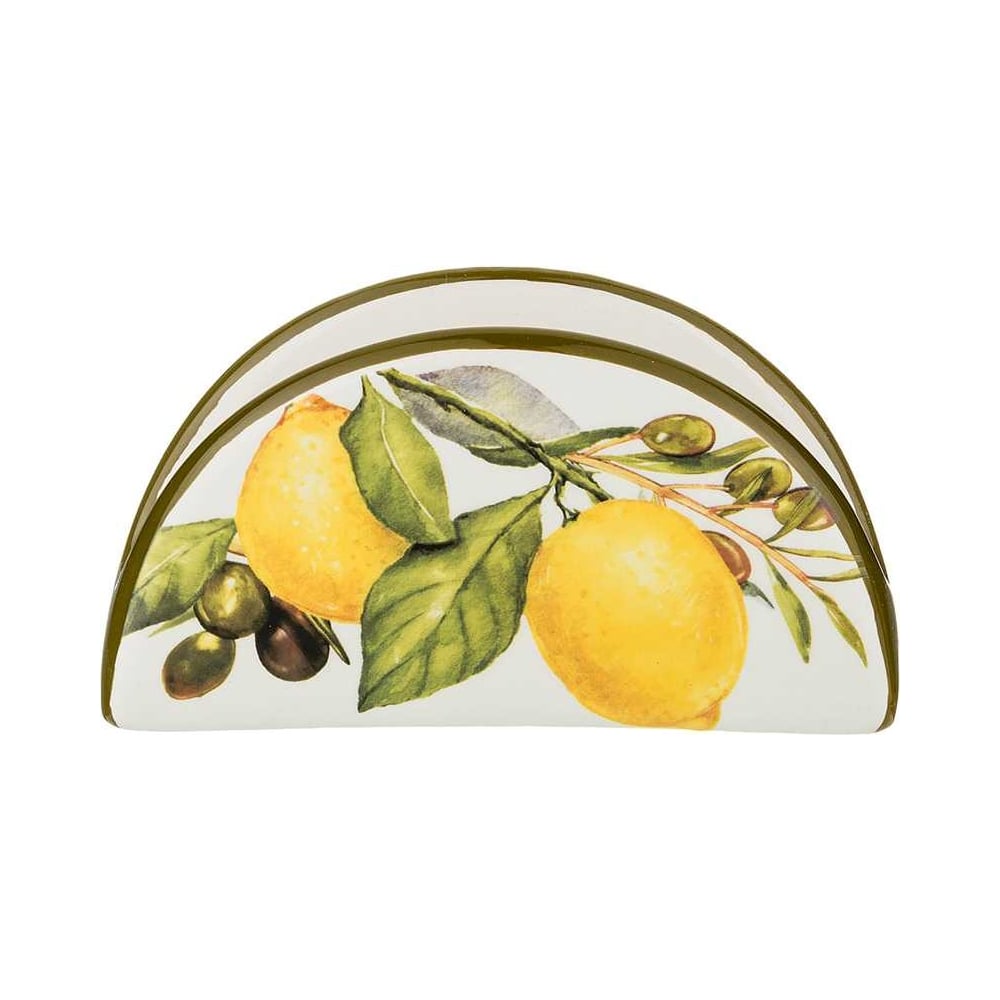 Изображение товара Салфетница Agness лемон три 13,5x4x7 см 358-1572