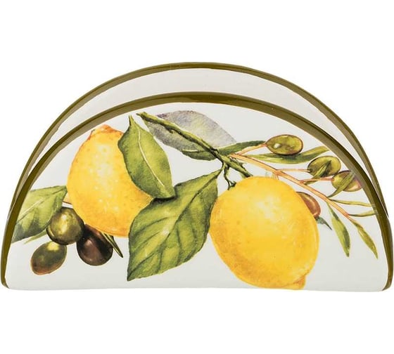 Изображение товара Салфетница Agness лемон три 13,5x4x7 см 358-1572