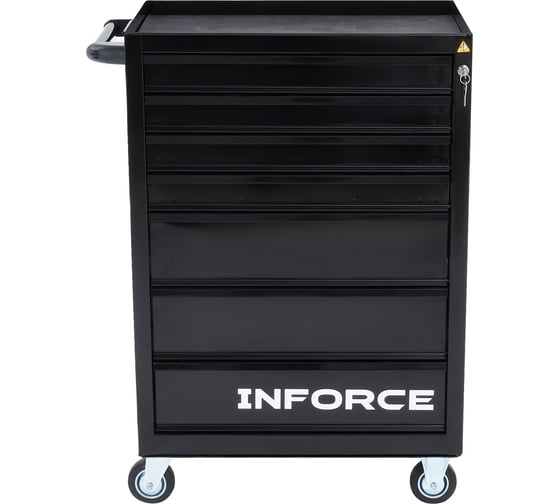 Изображение товара Инструментальная тележка Inforce 7 ящиков, габариты без упаковки 755х465х935мм, 07-01-18