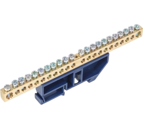 Изображение товара Нулевая шина на DIN-изоляторе IEK ШНИ-8x12-22-Д-С, ИЭК YNN10-812-22D-K07