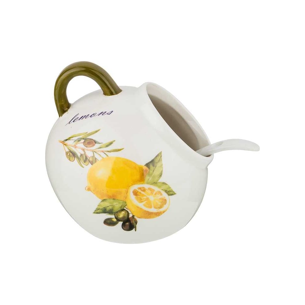 Изображение товара Солонка с ложкой Agness лемон 170 мл 358-1593