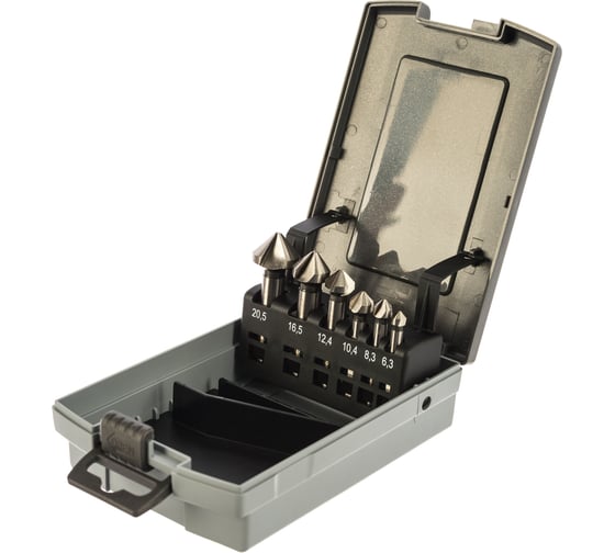 Изображение товара Набор зенкеров (6 шт; М3-М10; HSS-Co) Euroboor CBS.620