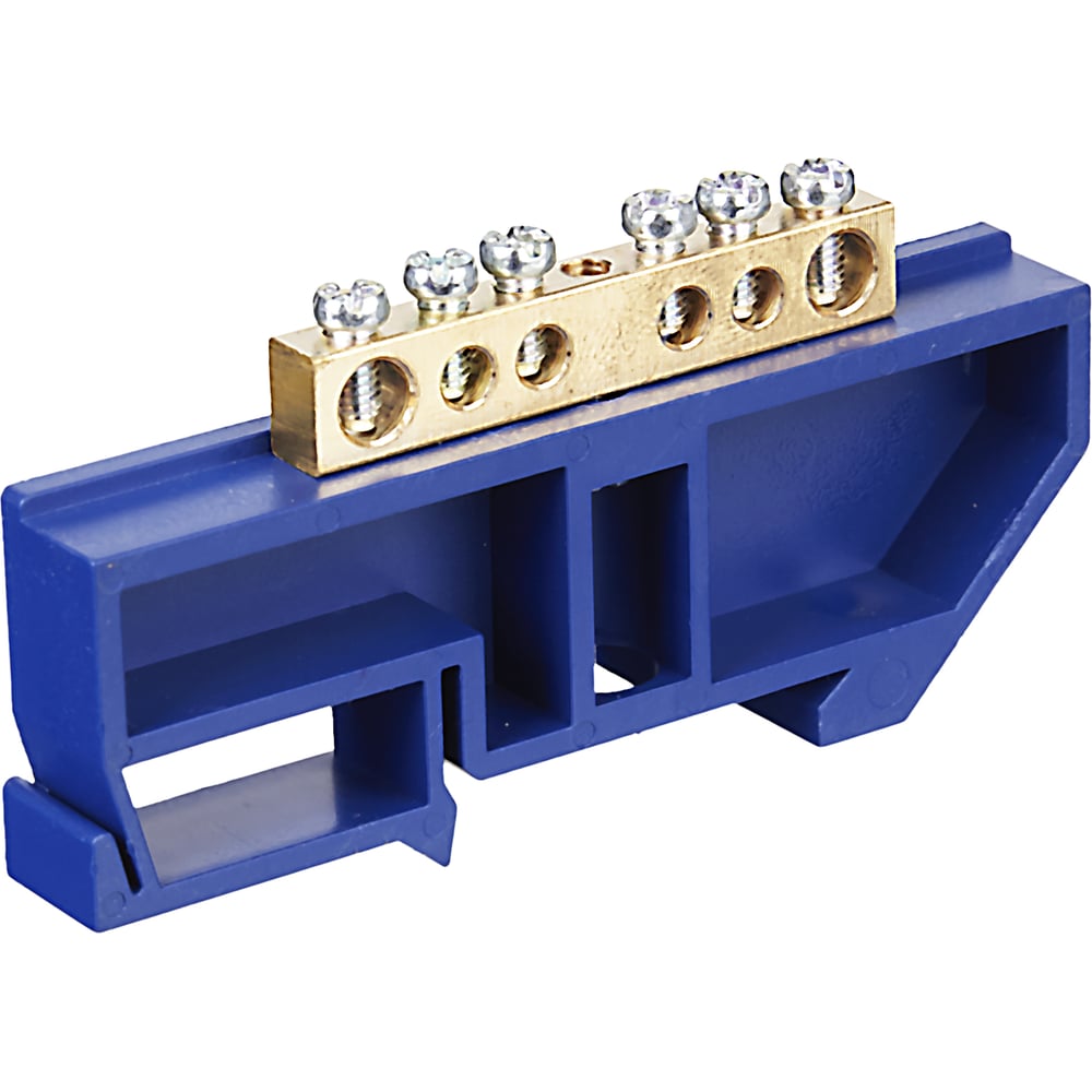 Изображение товара Нулевая шина на DIN-изоляторе IEK 6x9, 6групп в сборе YNN10-69-6D-K07