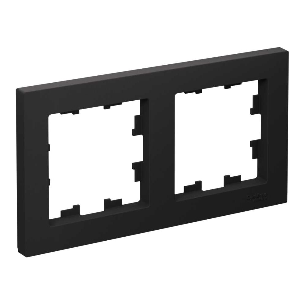 Изображение товара Рамка Systeme Electric ATLASDESIGN 2-постовая карбон черная