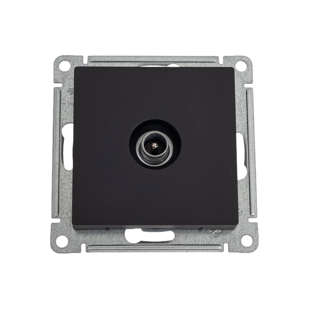 Изображение товара Розетка телевизионная Systeme Electric ATLASDESIGN, оконечный механизм, карбон, IP20