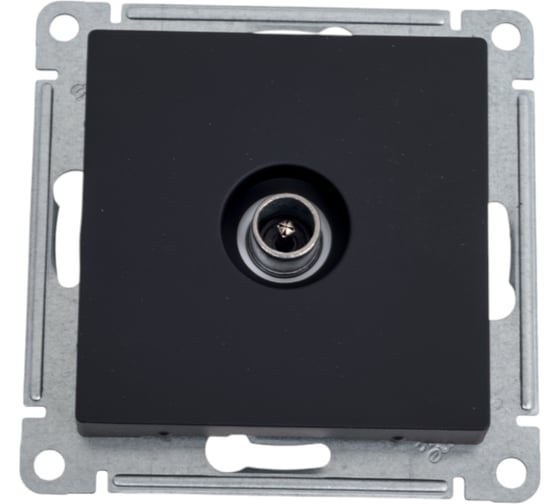 Изображение товара TV розетка Systeme Electric (Schneider Electric) ATLASDESIGN оконечная 1DB, механизм, карбон ATN001091