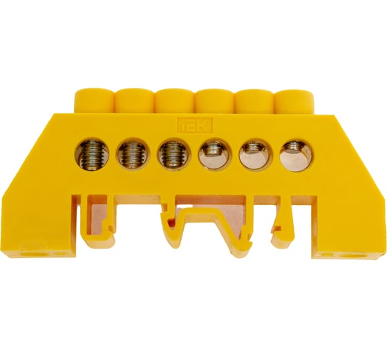 Изображение товара Шина IEK ШНИ-8x12-6-КС-Ж в комбинированном DIN-изоляторе тип Стойка, ИЭК YNN10-812-6DP-K05