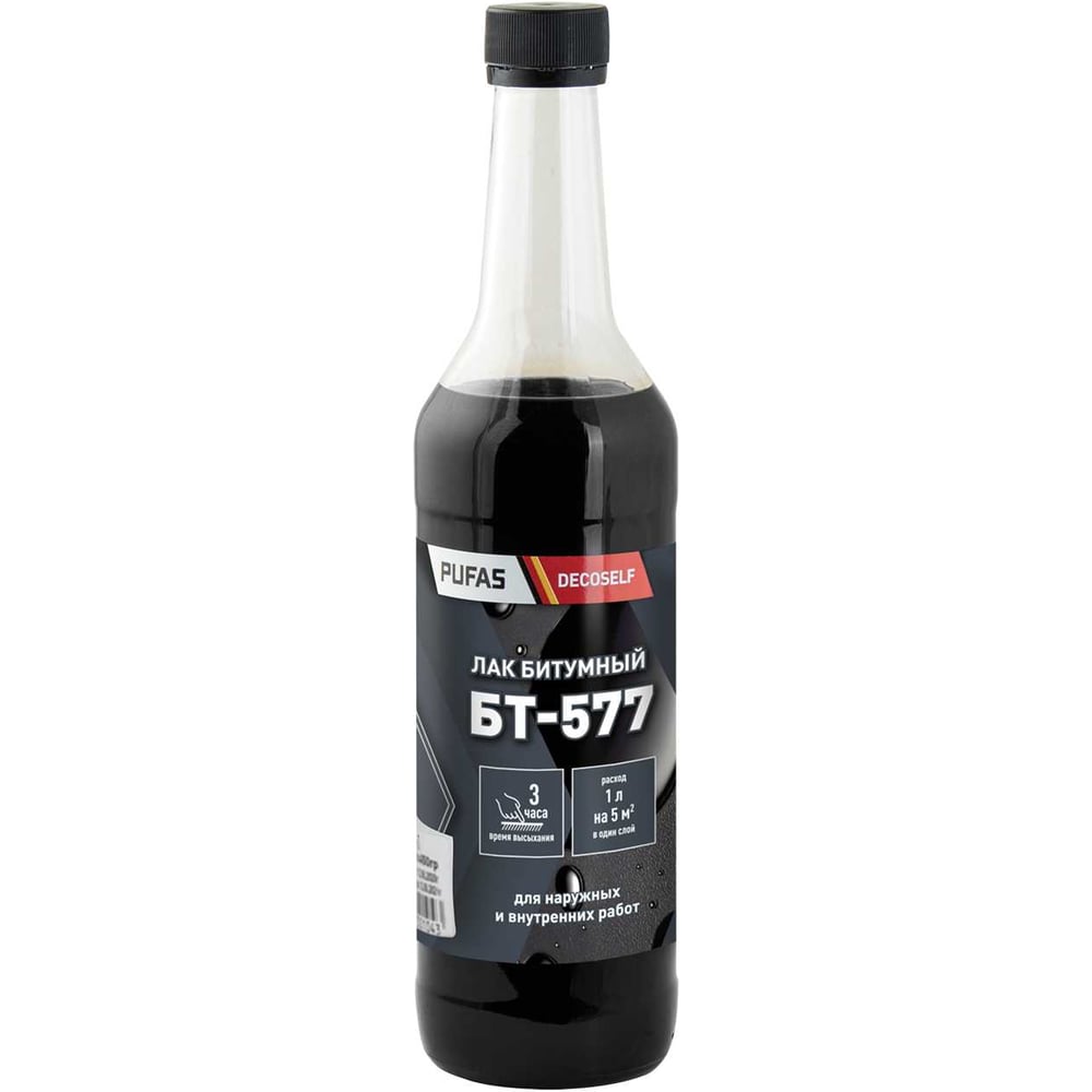 Битумный лак Pufas БТ-577 Decoself 0,5л тов-200122