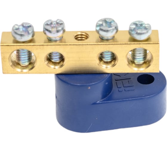 Изображение товара Нулевая шина на одном угловом изоляторе IEK, ШНИ-6x9-4-У1-С, ИЭК YNN10-69-4C1-K07