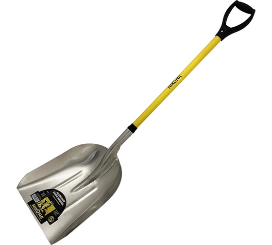 Изображение товара Снегоуборочная лопата NIKONA ROUGHNECK 10 с D фибровой ручкой 36" 68-284