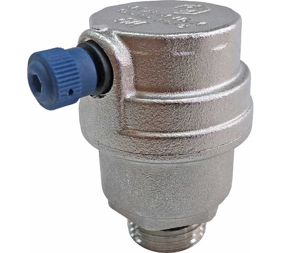 Изображение товара Автоматический воздухоотводчик STOUT боковой выпуск, наружная резьба 1/2", никель, уплотнительное кольцо NBR SVS-1012-000015 RG008UB792F2ET