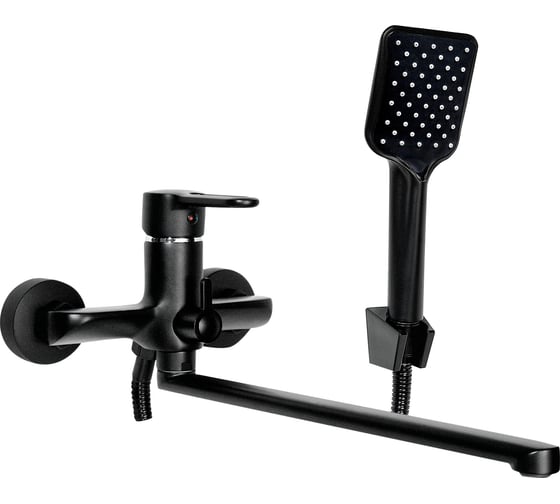 Изображение товара Смеситель для ванны универсальный Славен одноручный, черный СЛ-ОД-Т3Ч