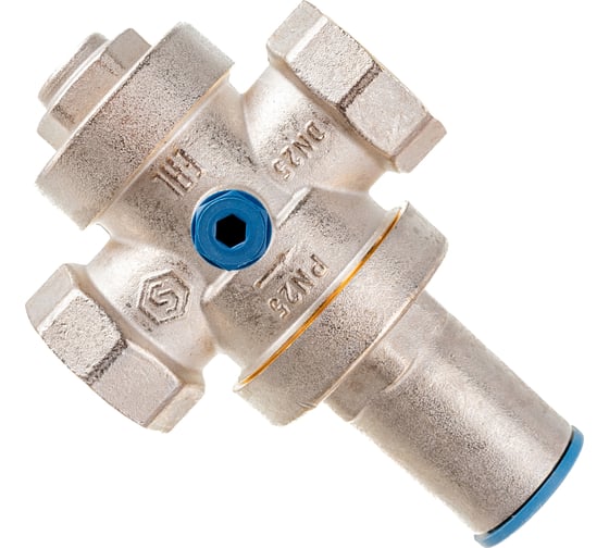 Изображение товара Редуктор давления STOUT PN25, вн/вн, 1", с выходом под манометр SVS-1008-000025 RG008UB795LIRB