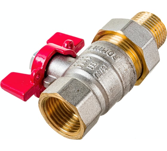 Изображение товара Шаровой кран с американкой ROMMER 1/2", ВН/НР, RBV-0005-0510215, RG008UB5BJ9TAM