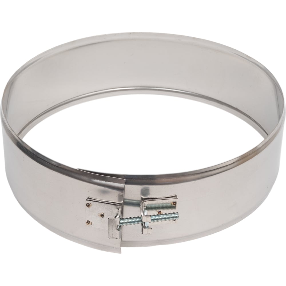 Изображение товара Хомут на болтах 230 мм 70 мм из нержавейки AISI 304 Росстин