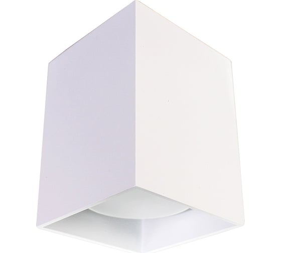 Изображение товара Накладной светильник Светкомплект квадрат 80х60мм GU10 белый R51A.60x60.W