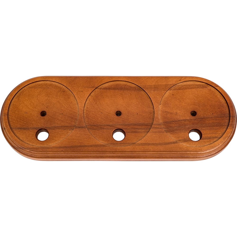 Изображение товара Подложка Interior Electric 3-ая с посадочным местом серия Арбат, темный дуб, массив ПД3012