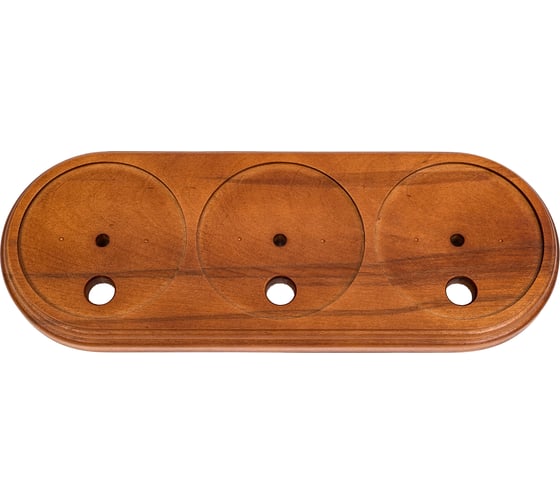 Изображение товара Подложка Interior Electric 3-ая с посадочным местом серия Арбат, темный дуб, массив ПД3012