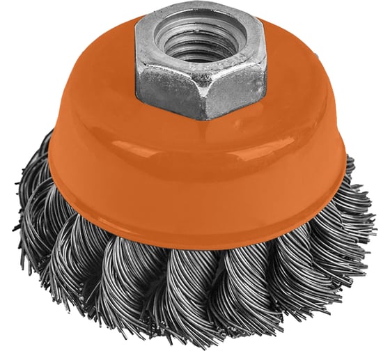 Изображение товара Кордщётка чашеобразная витая (65 мм; М14) для МШУ РОССНА Р860663