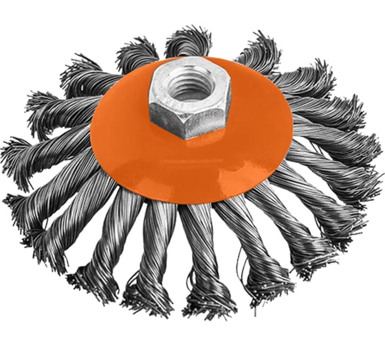Изображение товара Кордщётка радиальная витая с наклоном (115 мм; М14) для МШУ РОССНА Р860655