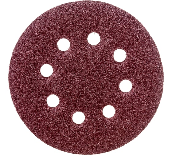 Изображение товара Круги шлифовальные на липкой основе (10 шт; 125 мм; Р80) РОССНА Р860379