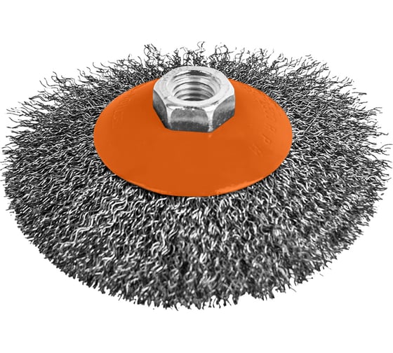 Изображение товара Кордщётка радиальная мягкая с наклоном (115 мм; М14) для МШУ РОССНА Р860659