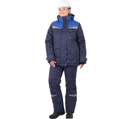 Изображение товара Утепленный женский костюм ГК Спецобъединение КМ-10 ЛЮКС василек-синий Кос 946/104/182