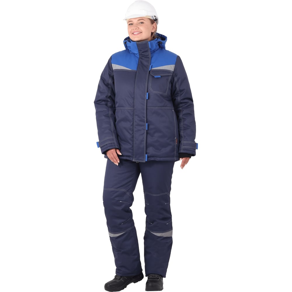 Изображение товара Женский утепленный костюм КМ-10 ЛЮКС василек-синий зимний с утеплителем Климафорт