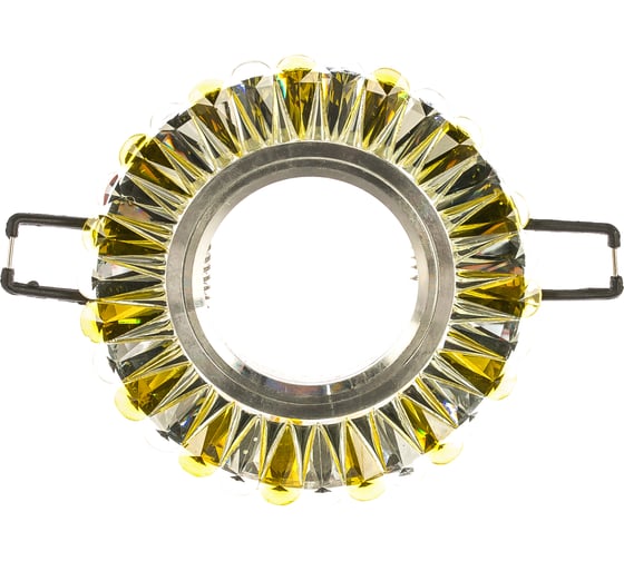 Изображение товара Встраиваемый декоративный светильник Fametto DLS-L145, GU5.3, GLASSY GOLD, серия Luciole UL-00003891