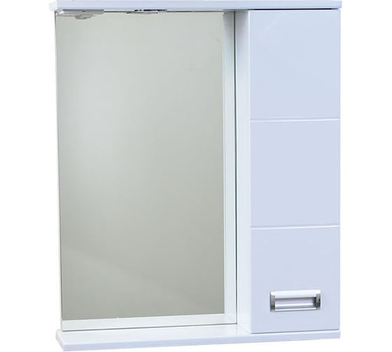 Изображение товара Зеркало со шкафчиком Emmy Монтана 50 с подсветкой, правое 210036