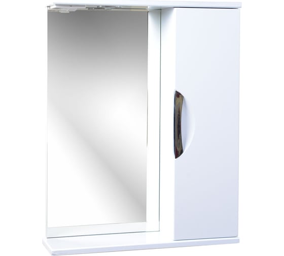 Изображение товара Зеркало со шкафчиком Emmy Милли 50 с подсветкой, правое 210008