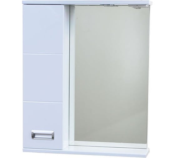 Изображение товара Зеркало со шкафчиком Emmy Монтана 60 с подсветкой, левое 210037