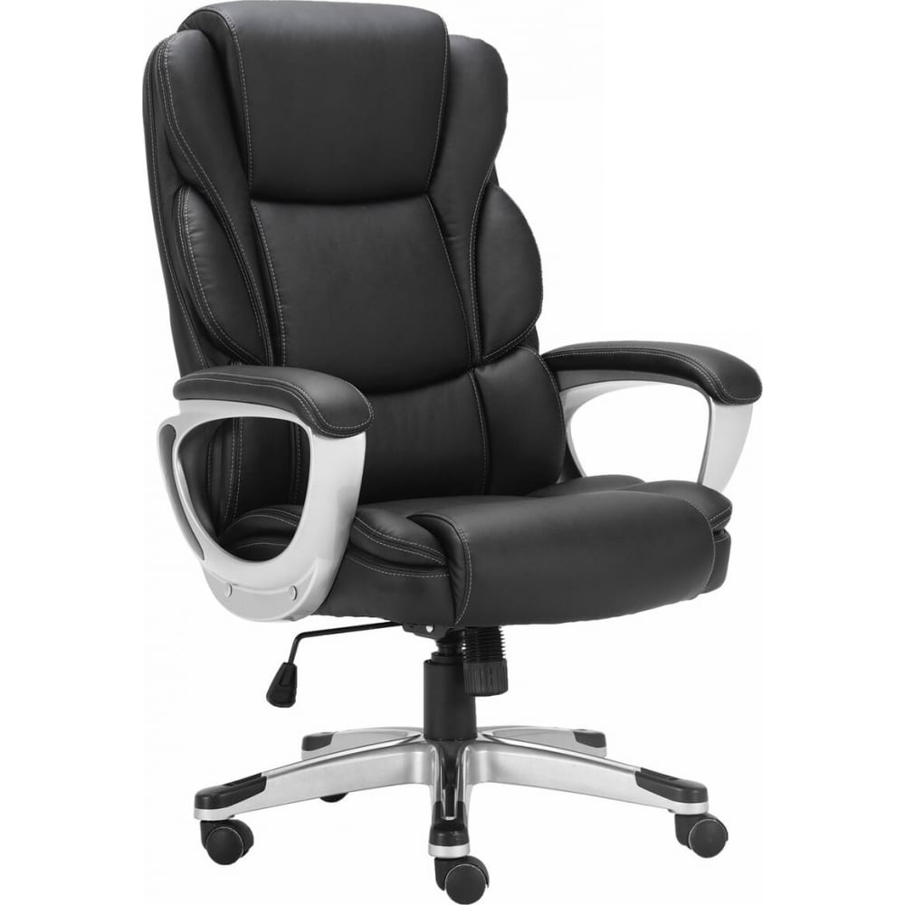 фото Офисное кресло brabix premium rest ex-555, пружинный блок, экокожа, черное, 531938