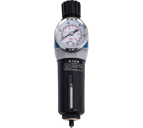 Изображение товара Фильтр-регулятор с индикатором давления 1/4" для пневмосистем Rockforce RF-EW2000-02(47106)