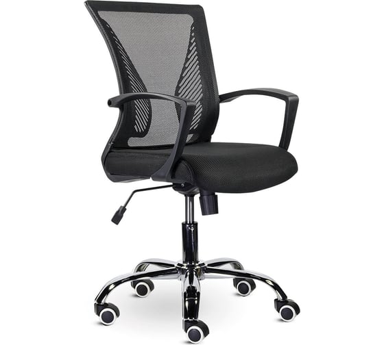 Изображение товара Компьютерное офисное кресло BRABIX Wings MG-304, с подлокотниками, хром, сетка 532016