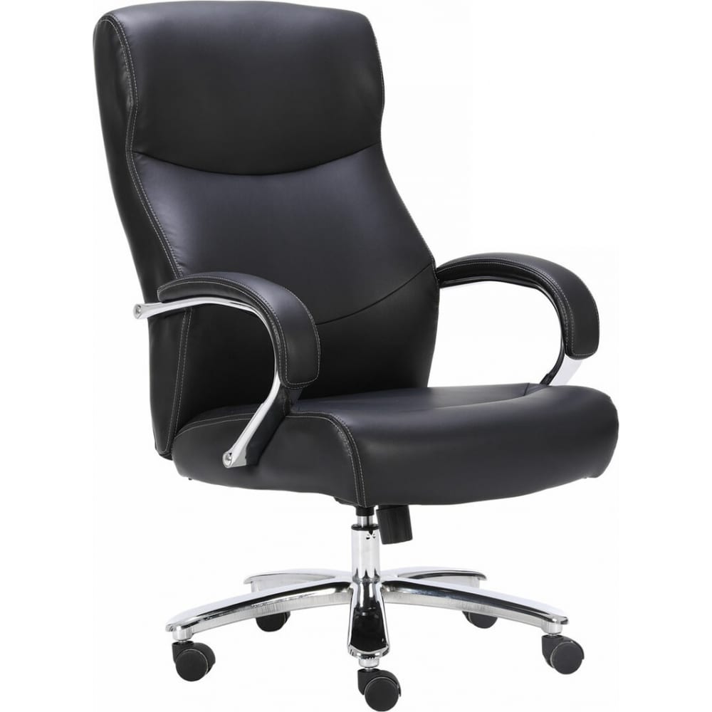 фото Офисное кресло brabix premium total hd-006, нагрузка до 180 кг, экокожа, хром, черное, 531933
