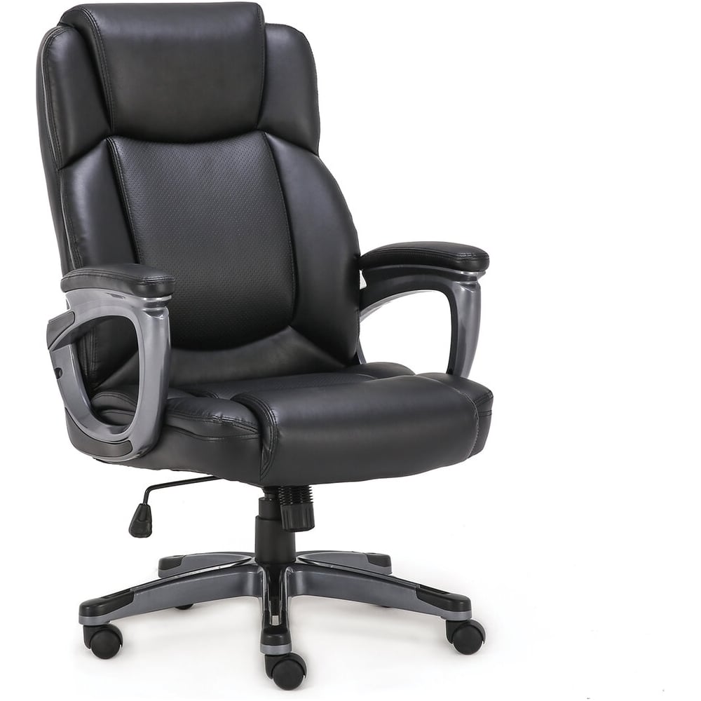 фото Офисное кресло brabix premium favorite ex-577, пружинный блок, рециклированная кожа, черное, 531934